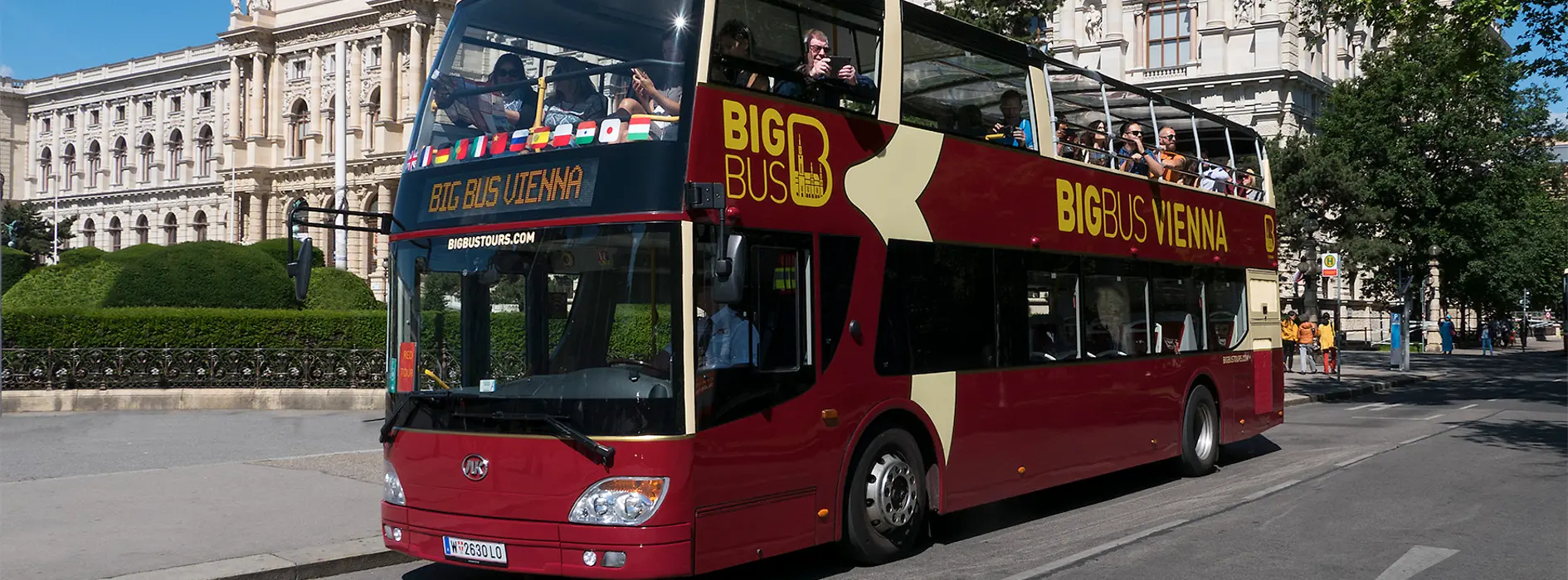Big Bus Vienna - piros emeletes busz