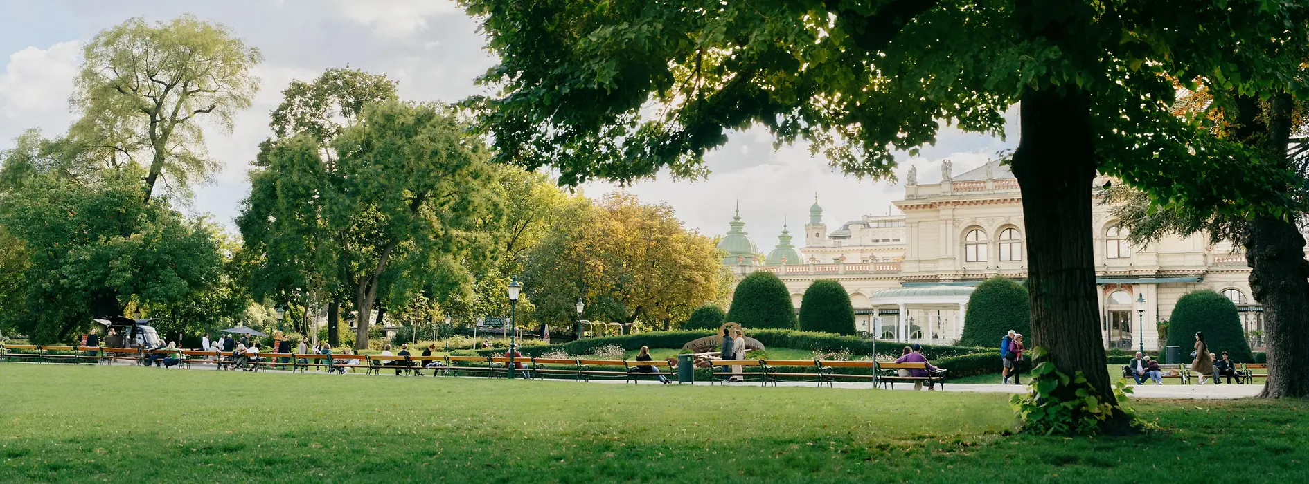 Městský park ve Vídni